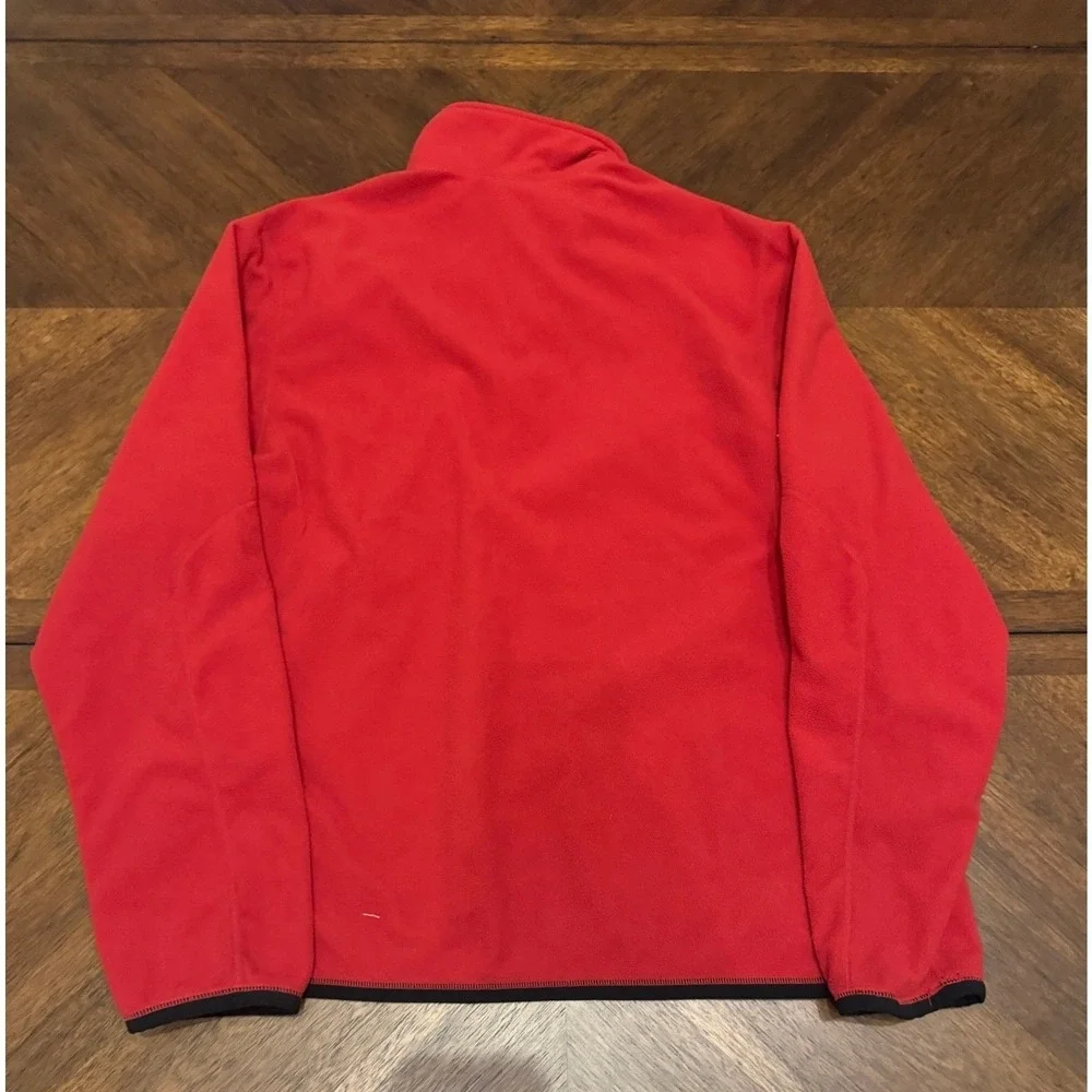 Nike Therma-FIT Mens Large Red Quarter Zip Fleece Pullover Jacket L